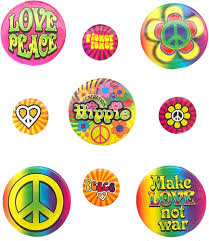 Flower Power Hippie Speldjes - Jaren '60 & '70 Accessoires