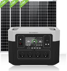 ECO-WORTHY Draagbare Energieopslag 2000 W 1920 Wh met 680 W Zonne-energie
