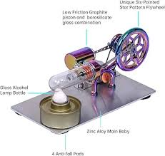 YIWENG Hete Lucht Stirling Motor Model met LED Lamp - DIY Educatief Experiment