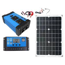 Zonnegenerator Systeem 300W met 12V-220V Omvormer