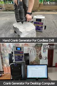UrCreat 500W Handcrank Generator voor Kamperen