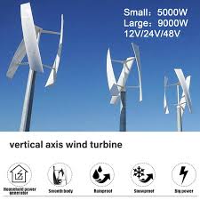 Stille Windturbine 5000W/9000W - Gratis Energie 12V