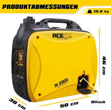 Stille Aceup 2000 W Generator met USB en Eco Mode