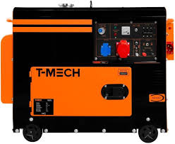 Draagbare Diesel Stroomgenerator 6.5kVA - Driefasig Noodstroomaggregaat