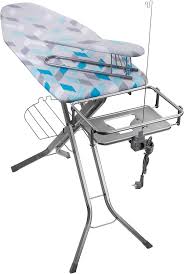 KADAX Inklapbare Strijkplank met Stopcontact en Mouwstrijkplank 130x48 cm