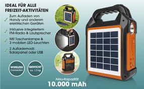 EASYmaxx Zonne-Generator Kit 4500 mAh | 2 Oplaadmodi: Zonne-energie