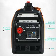 24V DC 1800W Draagbare Inverter Generator - Laag Geluid