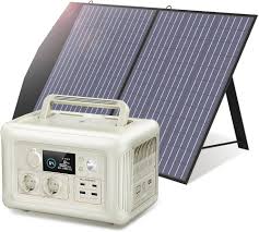 ALLPOWERS R600 Solar Generator - Draagbare Energieoplossing met 100 W Zonnepaneel